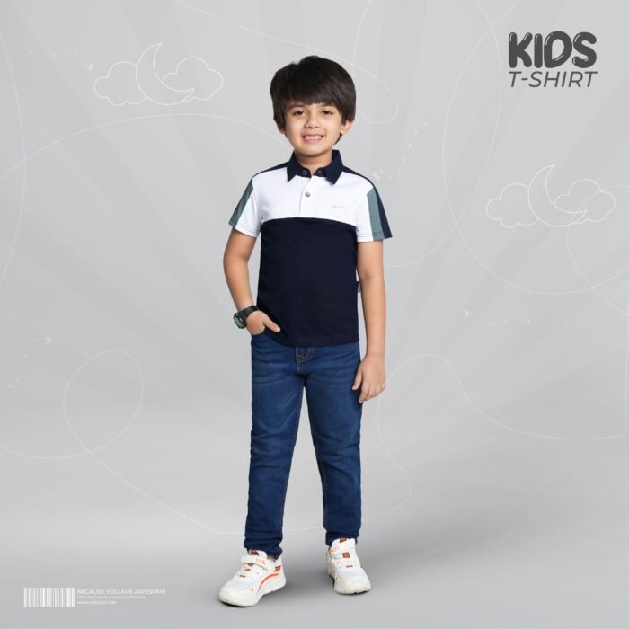 Kids Premium Polo T-Shirt - Whitangle - Image 1
