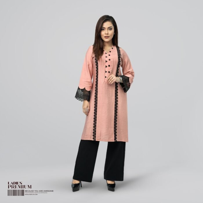 Women's Premium Kurti - Empress Pink - Image 1