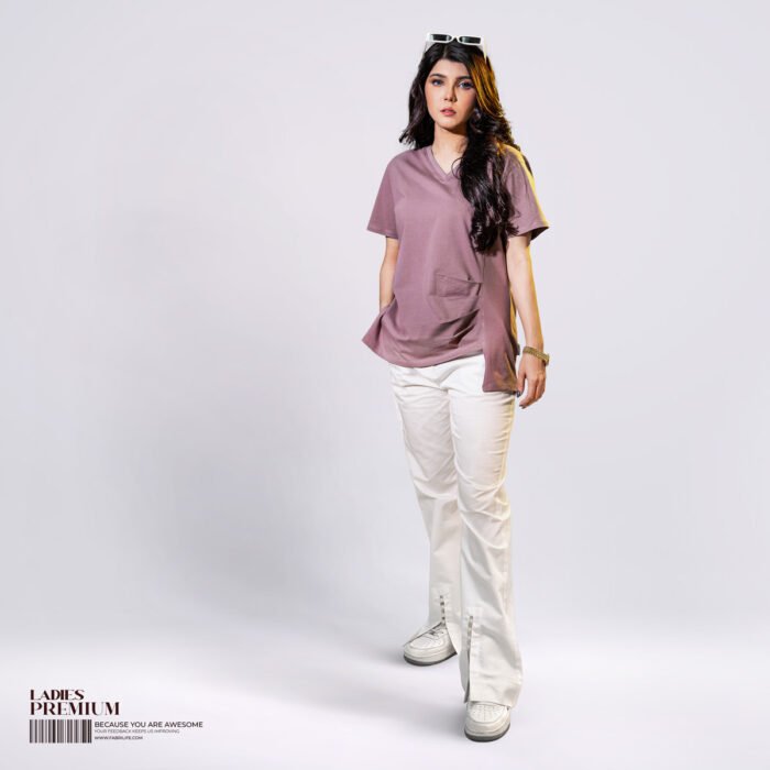 Women Premium Tee - Mauvette - Image 1